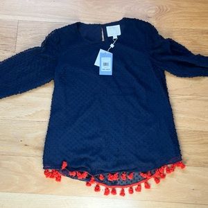 NWT Salt To Sable Cover Up Size M Navy